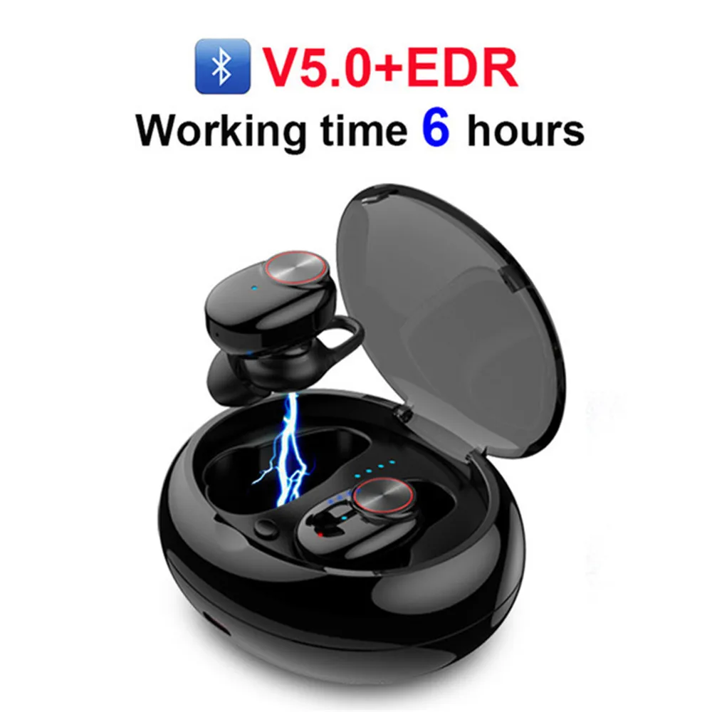 Mini Wirelesss V5.0 Bluetooth Earphones TWS Earbuds Dual