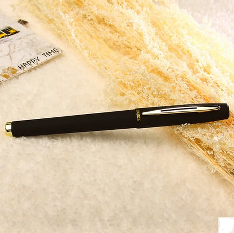 

12pens/lot super smooth large capacity 0.5mm/0.7mm/1.0mm gel pen matte holder excellent writing Baoke PC1828/1838/1848
