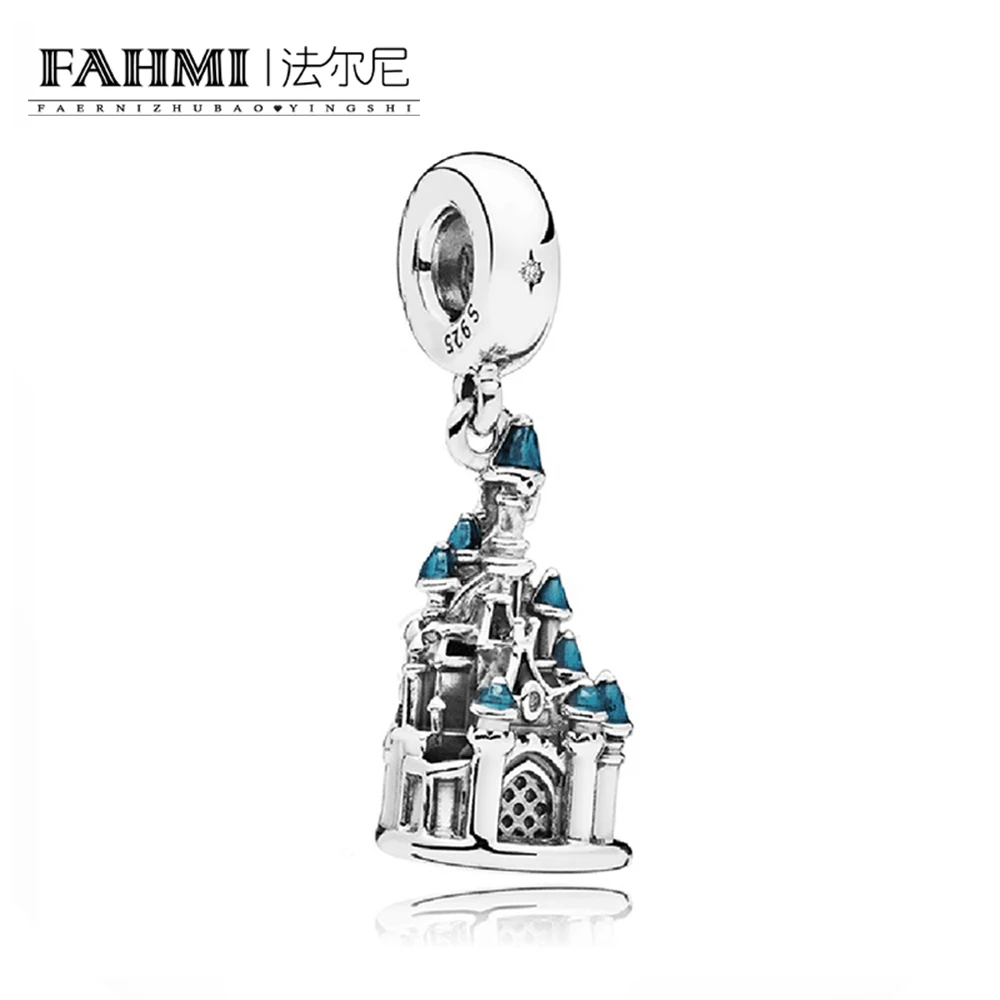 

FAHMI 100% 925 Sterling Silver New 797151EN164 Castle Hanging Charm Pendant Fit Diy Bracelet Necklace Limited Edition
