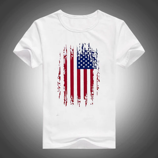 SexeMara 2018 New USA Flag T-shirt Men/Women Sexy 3d Tshirt Print Striped American Flag Men TShirt Summer Tops Tees Big Plus 4XL 1