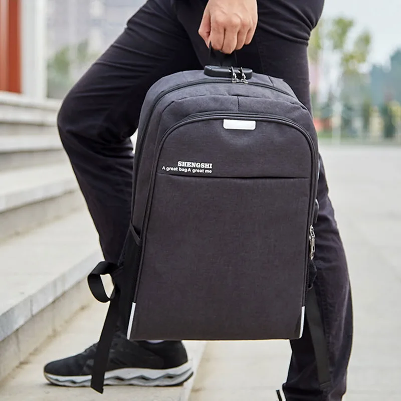  Litthing Laptop Backpack USB Charging 15.6 inch Anti Theft Women Men School Bags For Teenage Girls  - 33026960691