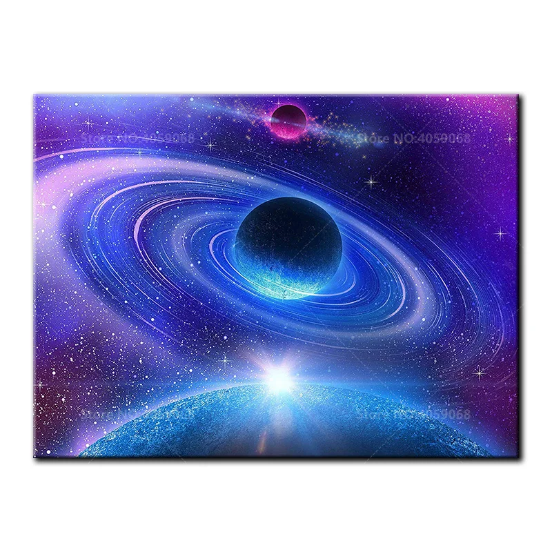 

Full Square/Round diamond embroidery 5D DIY Diamond painting Blue Space Universe Cross Stitch Rhinestone Mosaic Decor B1109