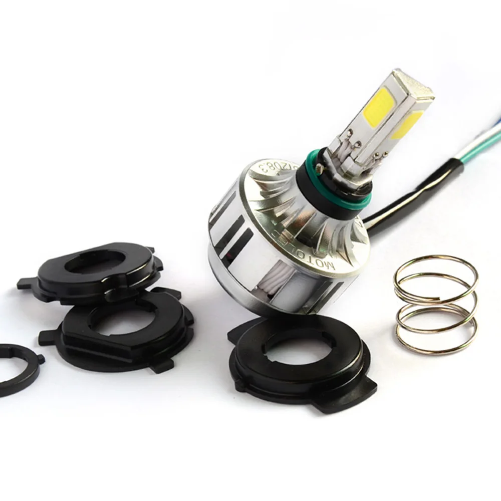 

Universal Motorcycle Bike Car H4 Beam LED Headlight Lamp Bulb 40W 4000lm for Harley Honda Yamaha Suzuki Kawasaki