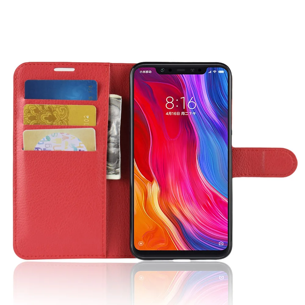 Кожаный чехол книжка с бумажником и бриллиантами для Redmi note 7 6 pro телефона Xiaomi