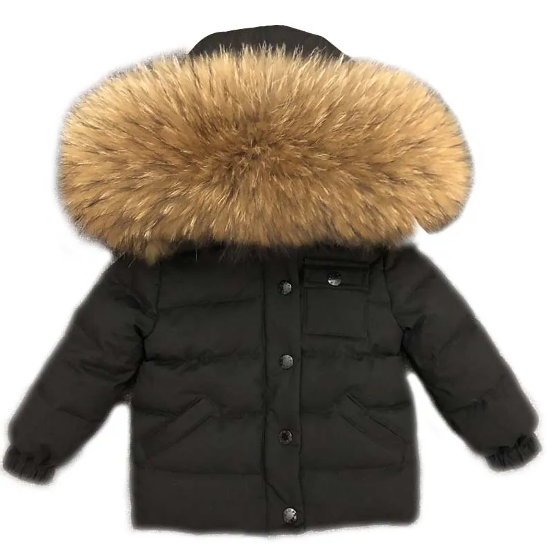 

2019 Russia Winter children's clothing Jacket For Boys Children Jacket Kids Hooded Warm Outerwear Coat For Boy Clothes 0-11Tag