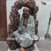 Bi00184 Китай ручной керамика WuCai фарфор Бодхидхарма Дамо Дхарма Будды Статуя Бога