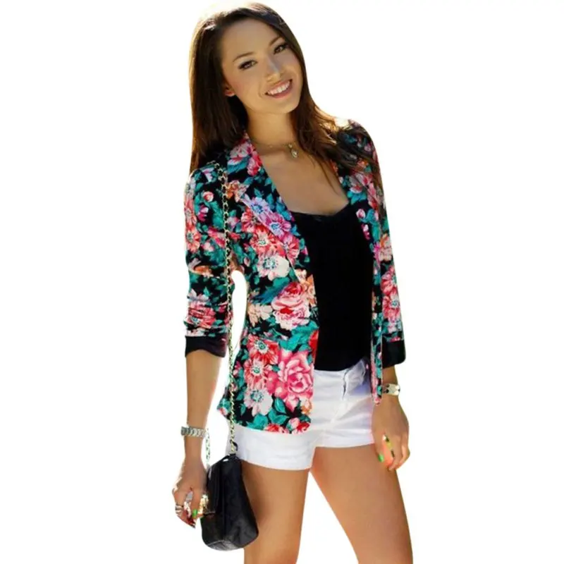 Online Buy Wholesale floral jacket blazer from China