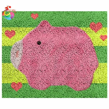 

Animal diy mats crochet hooks clover tool kit in a suitcase cross-stitch kits crochet hooks Latch hook rug kits