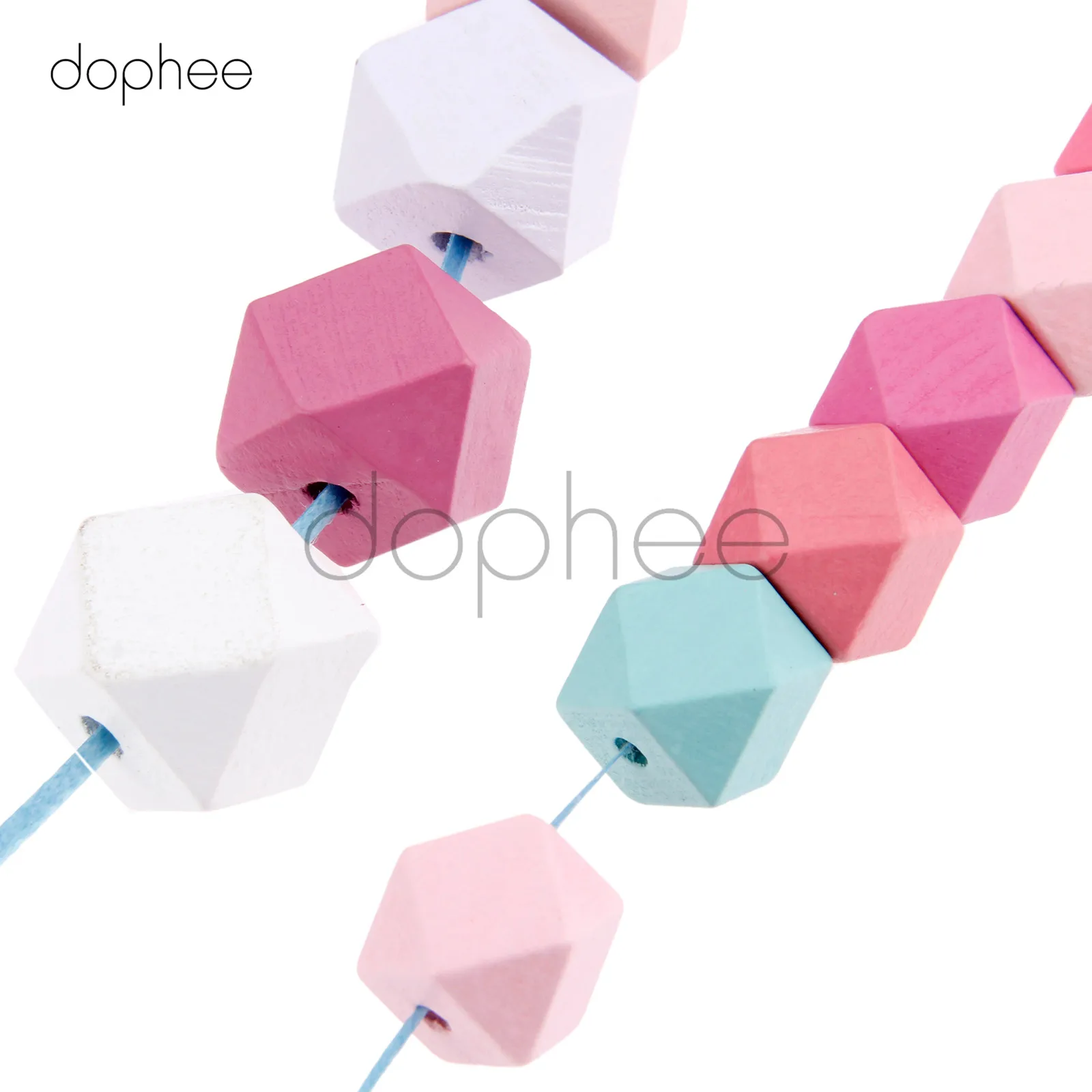 Dophee 50 шт 15 мм смешанные цвета Корона деревянные бусины незаконченная