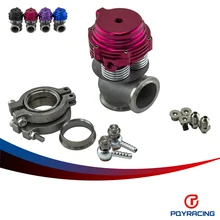 PQY RACING- External Wastegate, V-banded 38mm MVS-A, Includes V-band flanges and clamps 38MM WASTEGATE With TL logo PQY5832