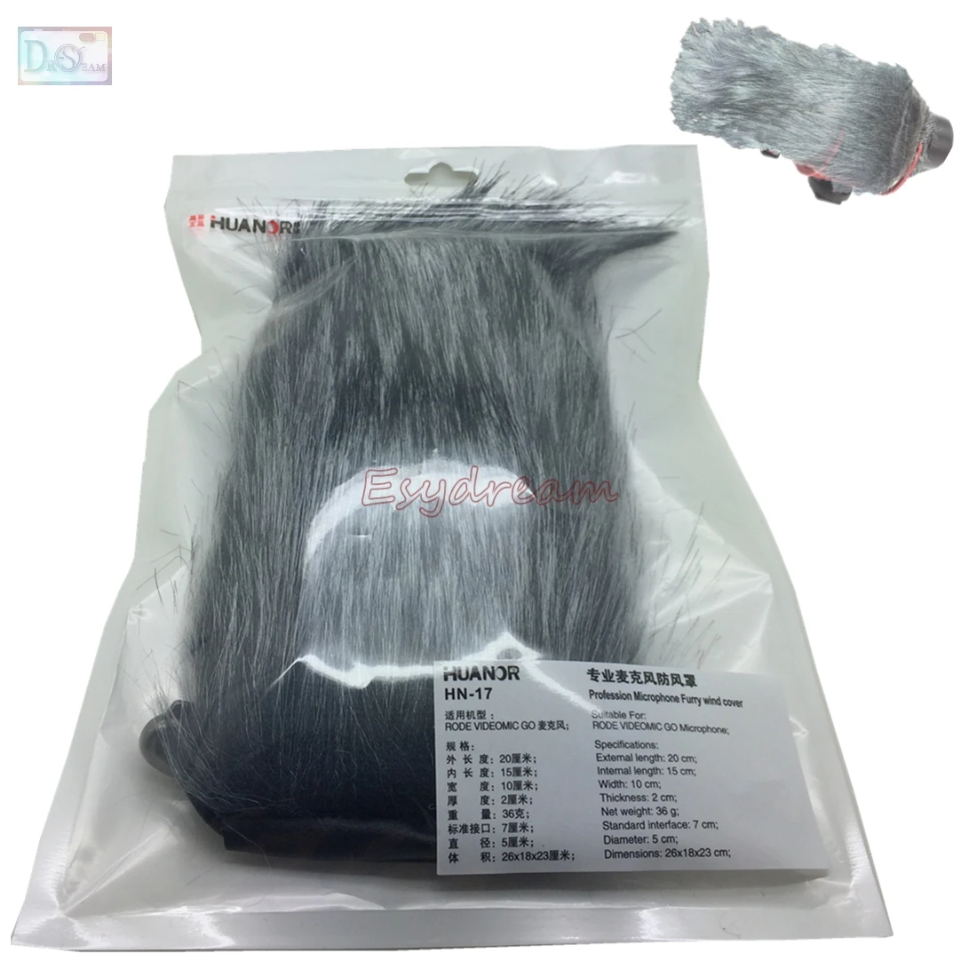 

Professional Outdoor Dusty MIC Furry Cover Windscreen Windshield Muff For SRODE VIDEOMIC GO Deadcat Wind Shield Microphone