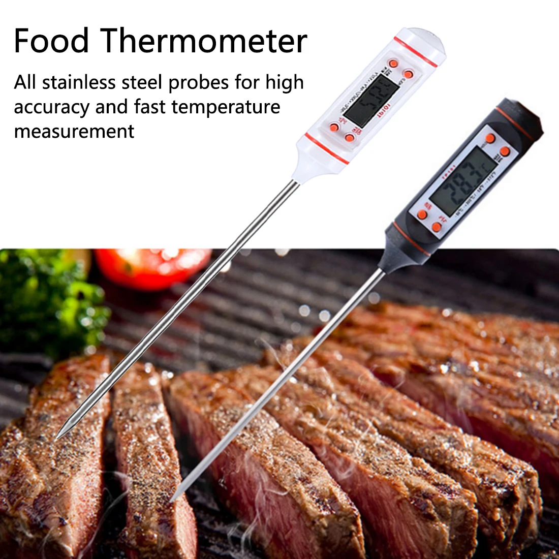 

Electronic Digital Thermometer Instruments Hydrometer Meat Food Probe Kitchen Cooking tool Weather Station Temperature Sensor