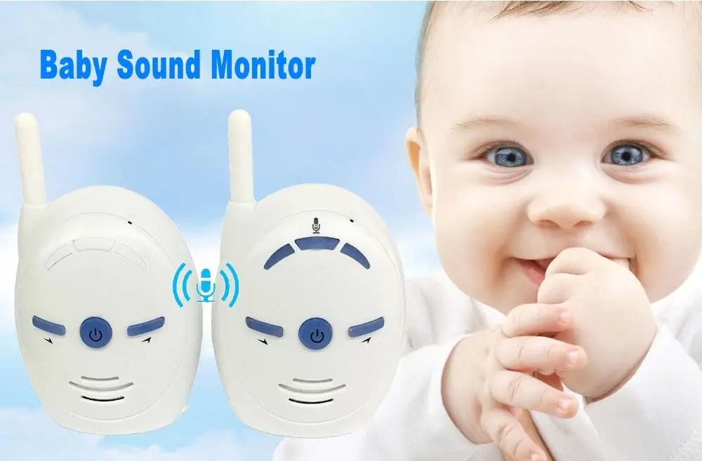 2.4GHz Wireless Infant Baby Monitor Audio Walkie Talkie Kits Baby Phone