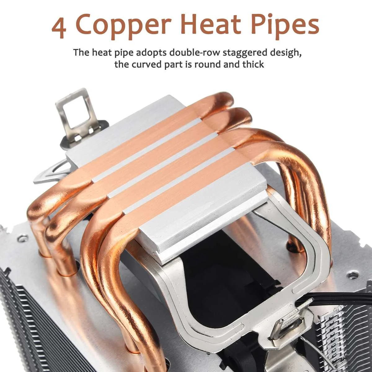 3/4pin Процессор Кулер 4 Медь с тепловым стержнем Heat pipe теплоотвод двойной башня тихий охлаждающий вентилятор для Intel LAG 1155 1156 775 для AMD Socket AM3/AM2