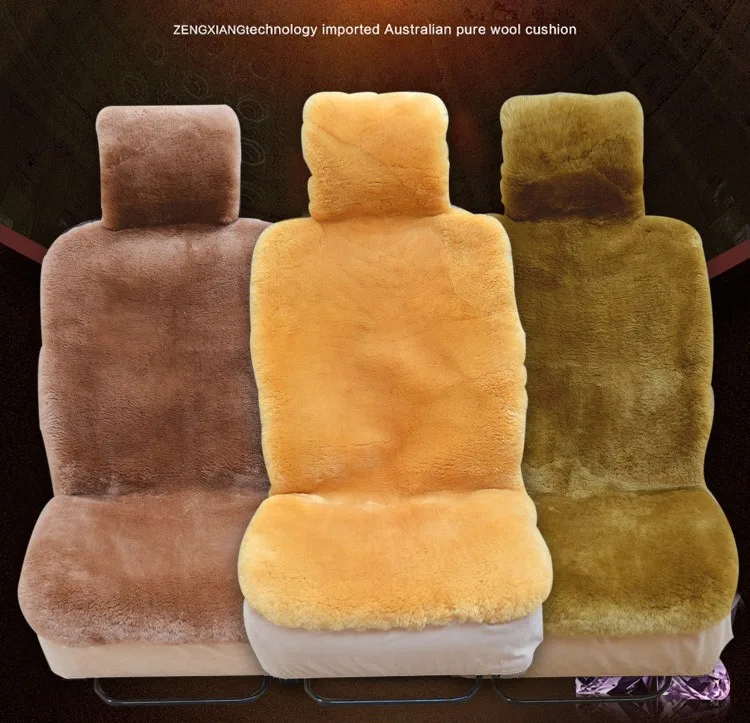 MUNIUREN Роскошная австралийская шерстяная подушка для сидения автомобиля, зимняя высококачественная подушка из натуральной шерсти и овчины