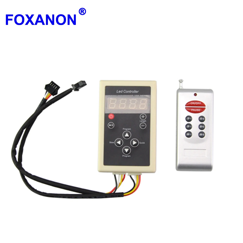 Foxanon WS1812 8 клавиш ИК пульт дистанционного управления DC 12V Led Pixel контроллер 133