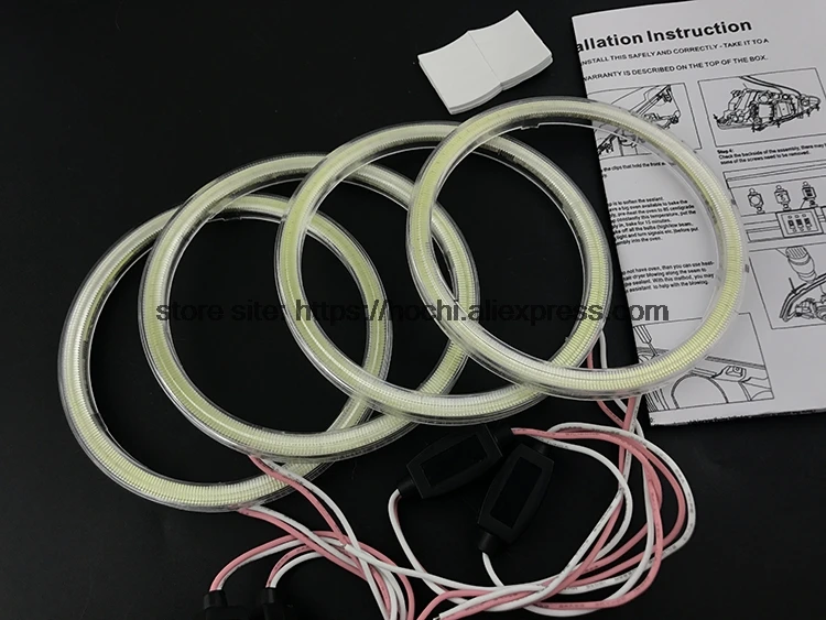 Для Infiniti M(Y51) M25L M35hL M35 M37 M56 Q70 COB Светодиодный дневной светильник Белый Halo Cob Led Ангельские Глазки кольцо без ошибок ультра яркий