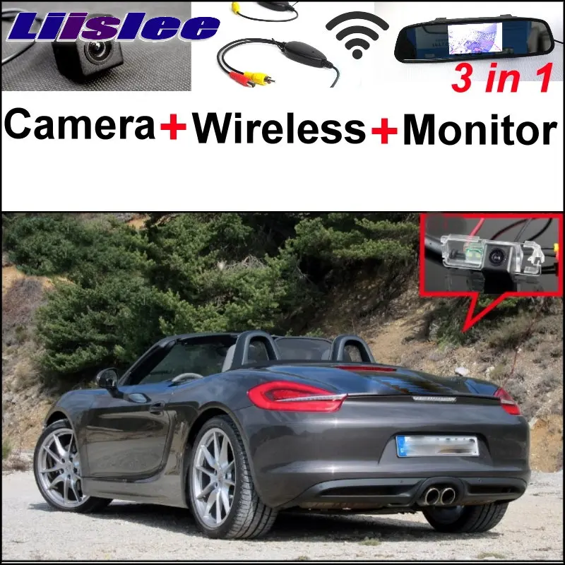 Liislee 3 in1 специальные Wi-Fi Камера+ Беспроводной приемник+ зеркало Мониторы Удобная парковка Системы для Porsche Boxster 987 981 panamera