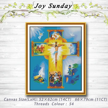 

Jesus Christianity Patterns 14CT 11CT Counted Cross Stitch embroidery set Needlework kit chinese cross stitch Home Decoration