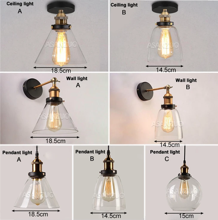 Винтажные подвесные светильники Стеклянные Настенные светильники Лофт промышленный подвесной светильник Lamparas De Techo Colgante современный блеск Подвесная лампа