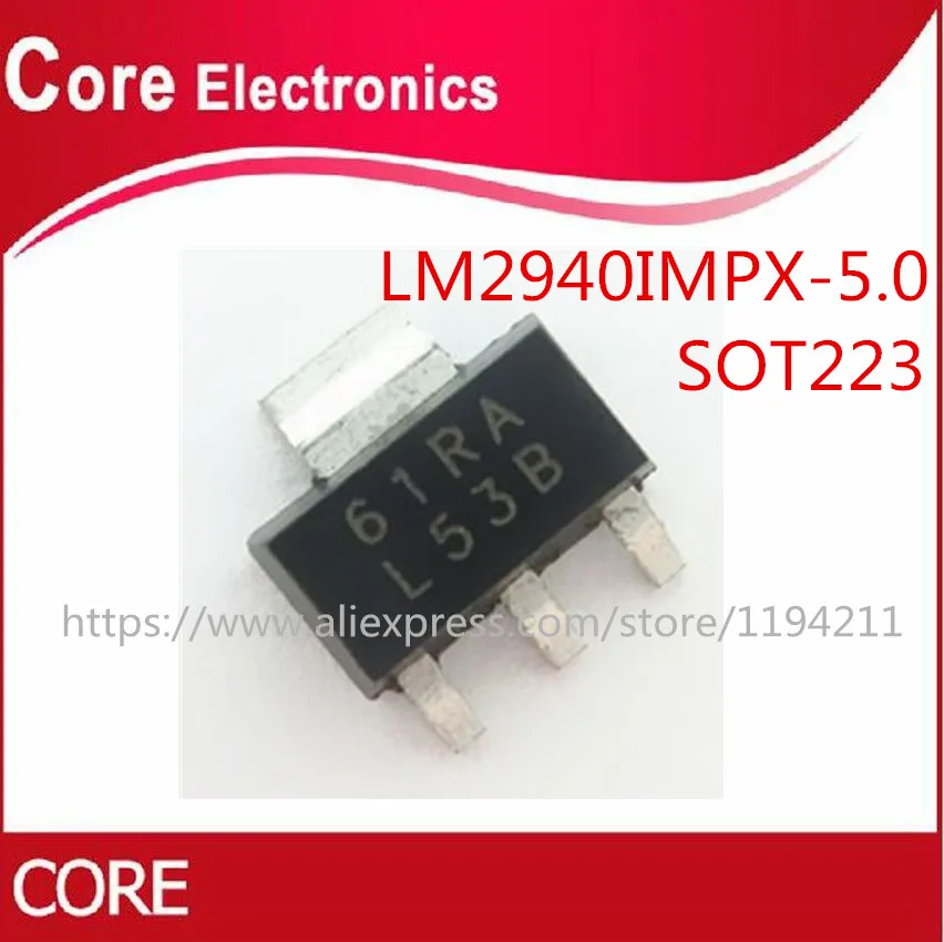100 шт./лот LM2940IMP-5.0 LM2940 L53B REG LDO 5V 1A SOT223 | Электронные компоненты и принадлежности