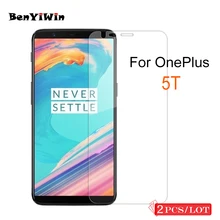 2 шт. высококачественный чехол из закаленного стекла для OnePlus 5T 1+ 5T Защитная пленка для экрана прозрачная защитная пленка для One Plus 5T A5010