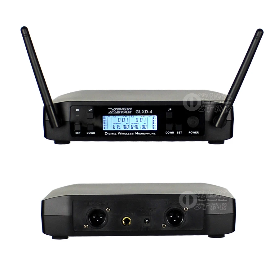 GLXD24 GLXD4 Professional UHF Wireless Microphone System Beta58a Handheld Mic Dual Channels Cordless Digital Receiver For Church
