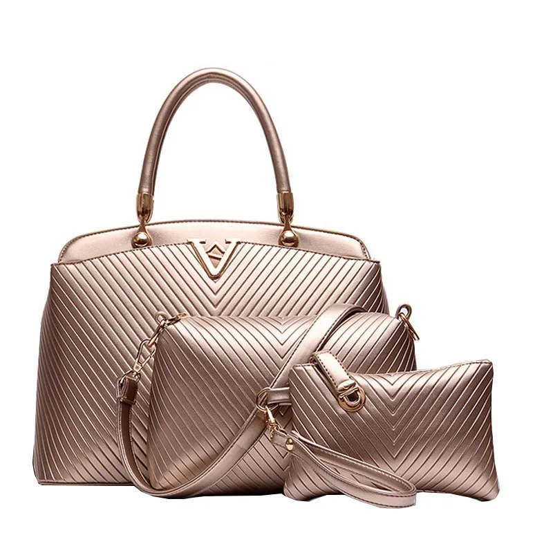 2016 New Composite Bag3 Pcs/Sets PU Leather Shoulder Big Women Bags