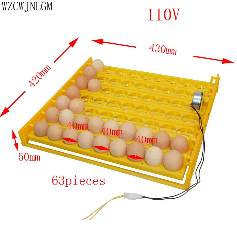63 птицы яйца инкубатор инструменты перепелиный голубь попугай и другие птицы автоматически поворачивают яйца инкубатор Equipment220v-110v 1 шт - Цвет: 110v