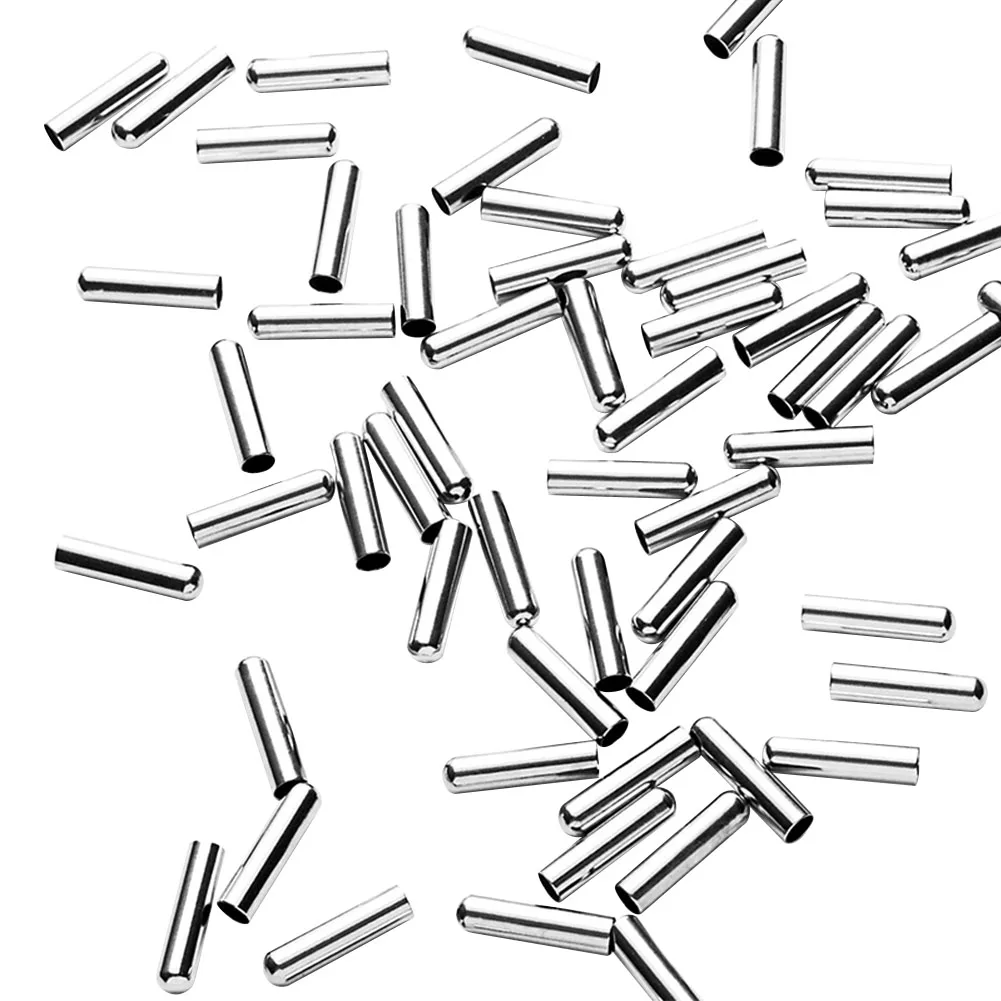 

50PCS Luxury Shoelace Tips Decoration DIY Metal Aglets Repair Lock Clips Accessories Ends Fashion Seamless Rustproof Replacement
