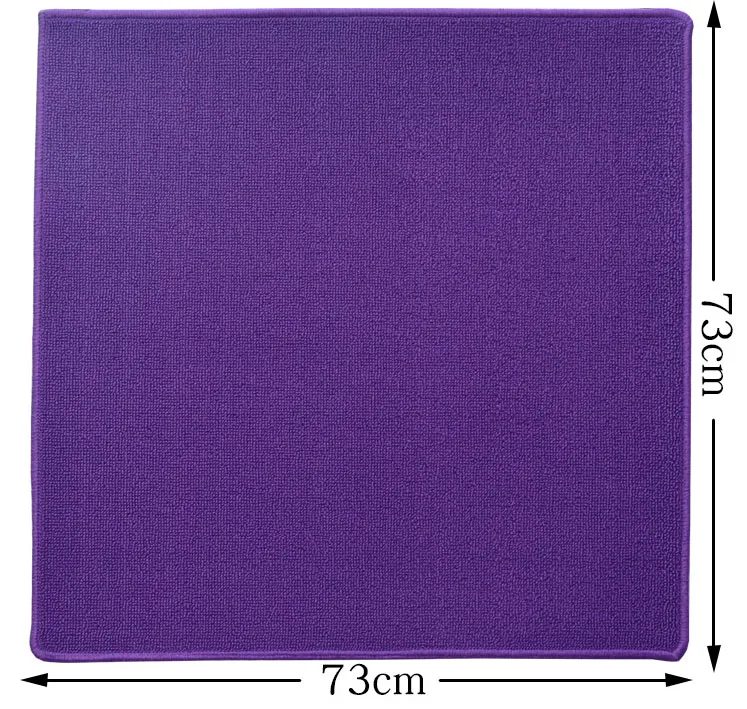 Утолщенный бесшумный нескользящий коврик для игры в покер маджонг, прочный домашний игровой стол - Цвет: purple 73cm