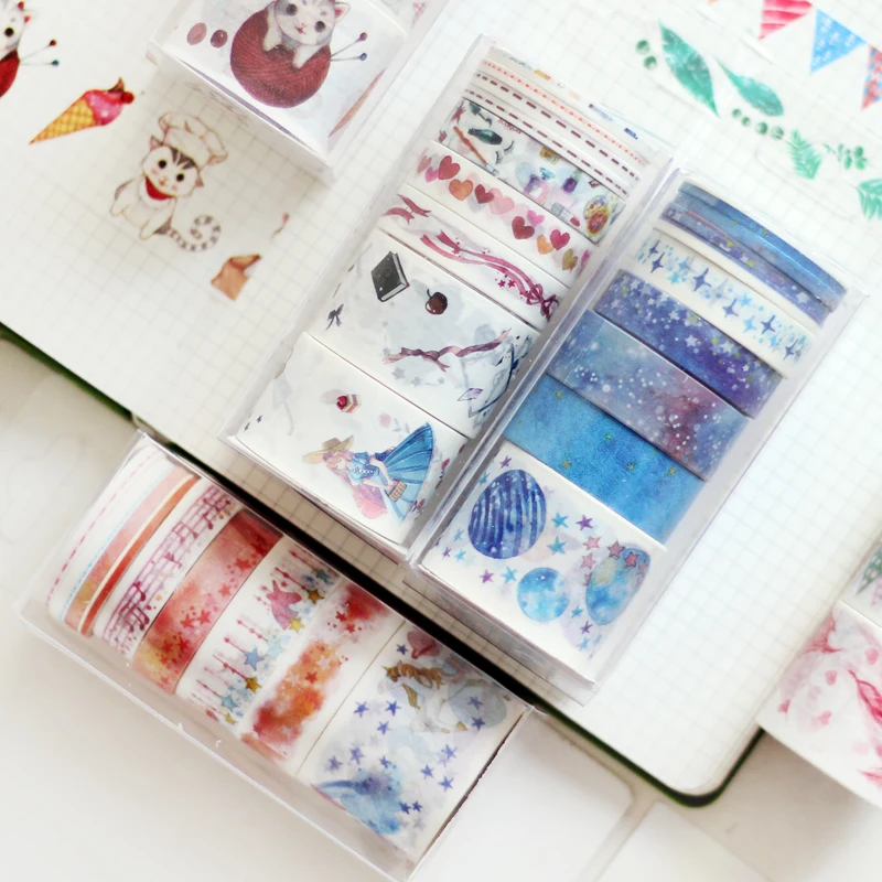 Ins Cyberstars Love Best Kawaii Ocean Stars для дизайна и маскировки васи лента DIY декоративная