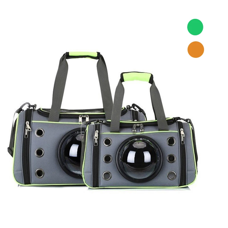 

Pet breathable canvas capsule pet backpackspacks Outgoing cat skewer shoulder cat cages small pet suitcase cat diagonal