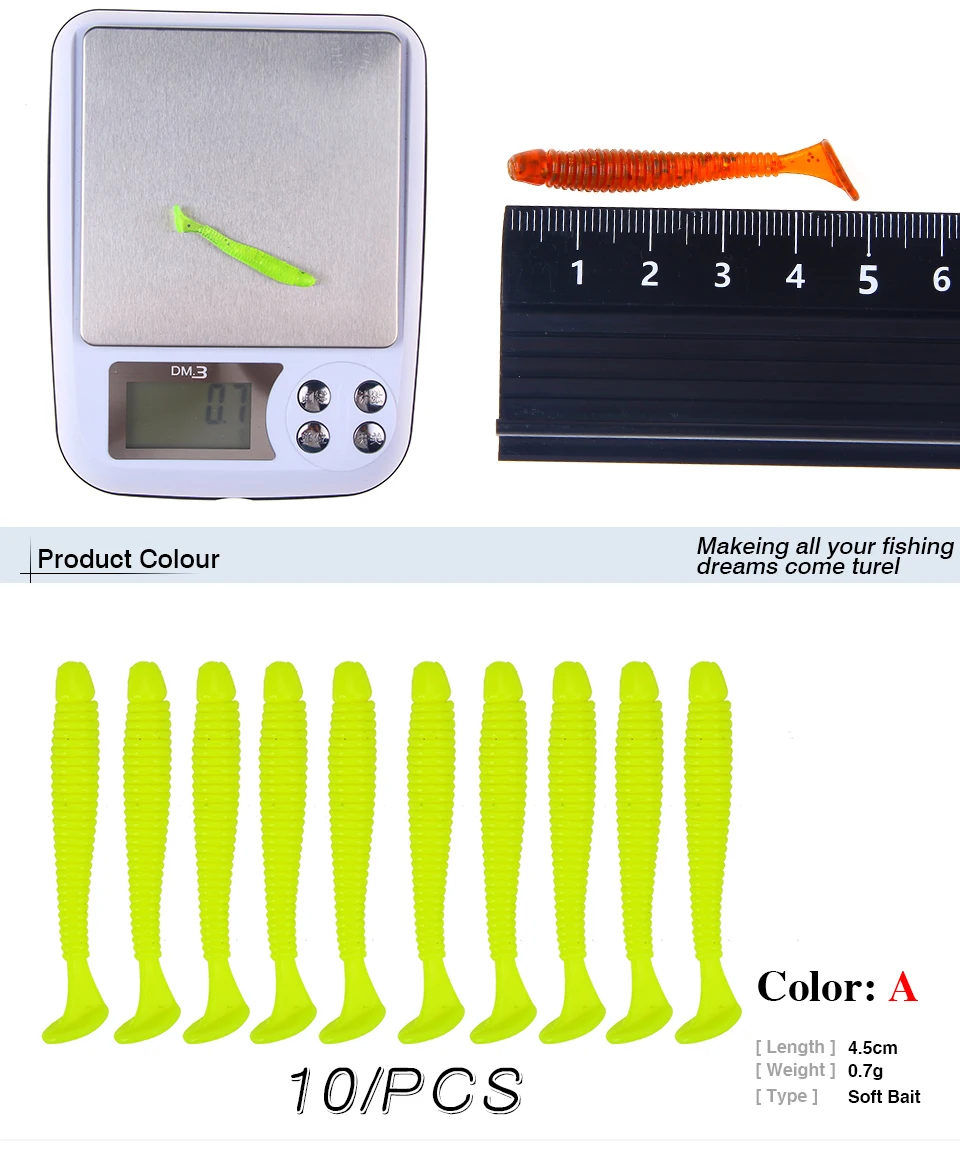 10 шт./лот 45 мм воблер отсадки легко Шайнер мягкий прикорм рыболовства силиконовая приманка для рыбалки карп решать мягкие приманки для рыбалки YB320