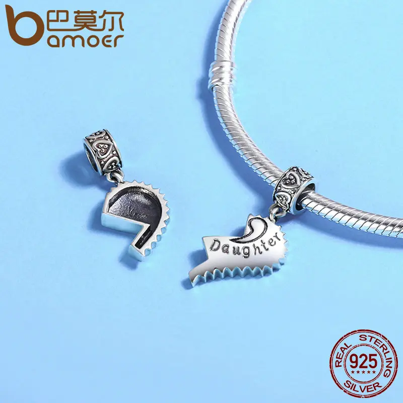 Кулон Мама и дочь из серебра 100% пробы SCC427|pendant charms|charms daughtercharm charm |
