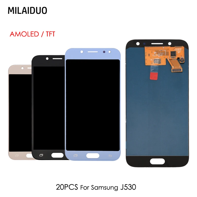 

20 PCS AMOLED/TFT LCD Display For Samsung Galaxy J5 Pro 2017 J530 J530Y J530M J530F SM-J530F Touch Screen Digitizer Adjustable