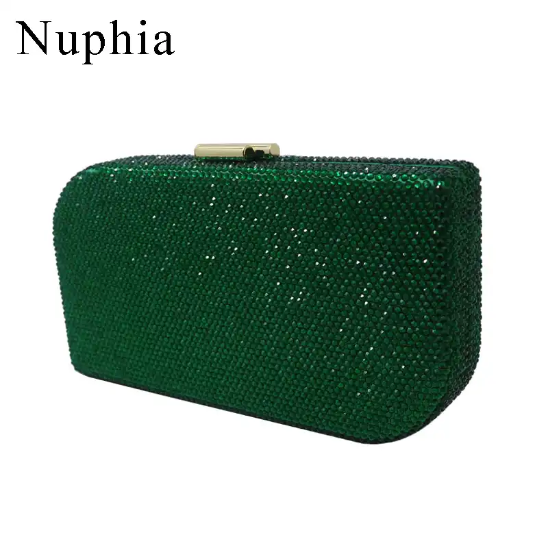 emerald green clutch bag