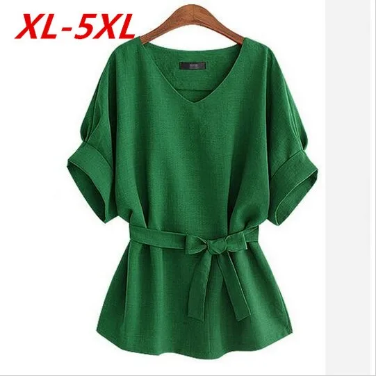 Cena 2018 Lato Kimono Plus Rozmiar 5Xl Vintage Bat rękawem Damska Bluzki Loose Casual Ladies Bluzka Bluzki Blusas Bluzka Vetemen Femme