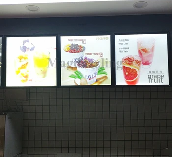 

A2 SIZE SLIMLIE MAGNETIC ALUMINUM FRAME LED ADVERTISING LIGHT BOXES