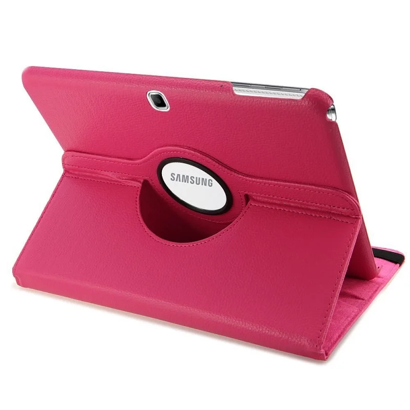 Чехол для samsung Galaxy Tab 3 10,1 дюймов P5200 P5220 P5210 GT-P5200 Tab3 10,1 крышка Чехол-книжка из искусственной кожи Стенд смарт-чехол для планшета кожаный Капа для чехол - Цвет: Розово-красный