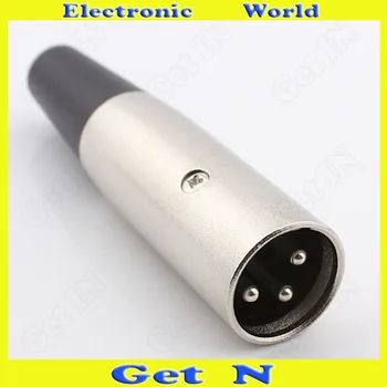 

10pcs-100pcs Made-in-Taiwan Male 3-Pole Balanced Cannon XLR Connector for Microphone Male Cannon Plug with 3 Poles