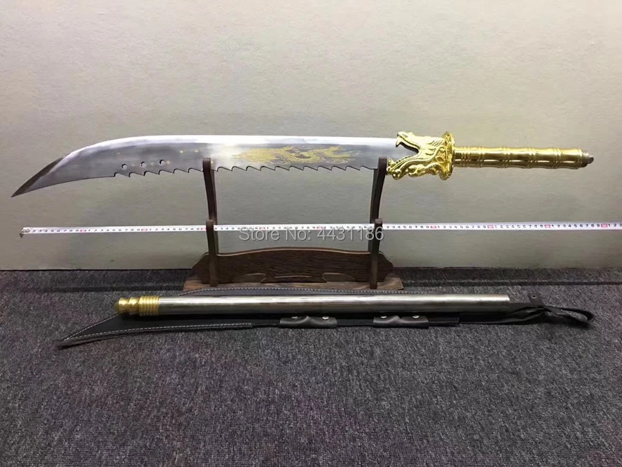 Для китайского кунг-фу палаш меч Sabre ушу да дао сильный высокий Марганец Сталь Sharp на открытом воздухе борьба широкий Ножи