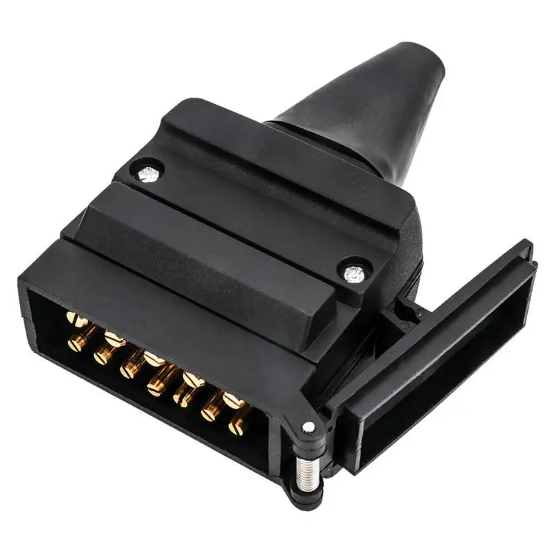 

12 Pin Flat Male Plug Trailer Connector for Car Camper Caravan 12V