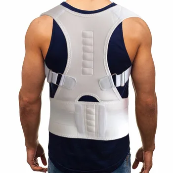 

2019 Adjustable Belt Medical Therapy Magnetic Shoulder Posture Corrector Support Belt Brace Lower Back Pain Treatment Corsets