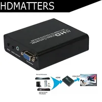 1080P HDMI к VGA Scaler аудио конвертер HDCP декодер для PS4 Pro, PS4, PS3, ноутбука, ПК с адаптером питания - изображение