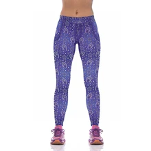 NEW KYK1011 Sexy Girl Women National Floral 3D Prints High Waist Running Fitness Sport Leggings Jogger Yoga Pants