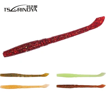 

TSURINOYA 32pcs Soft Bait 95mm 2.5g Fishing Lure Protein Fishing Wobblers Lures Carp Fishing Swimbait Leurre Souple Peche Pesca