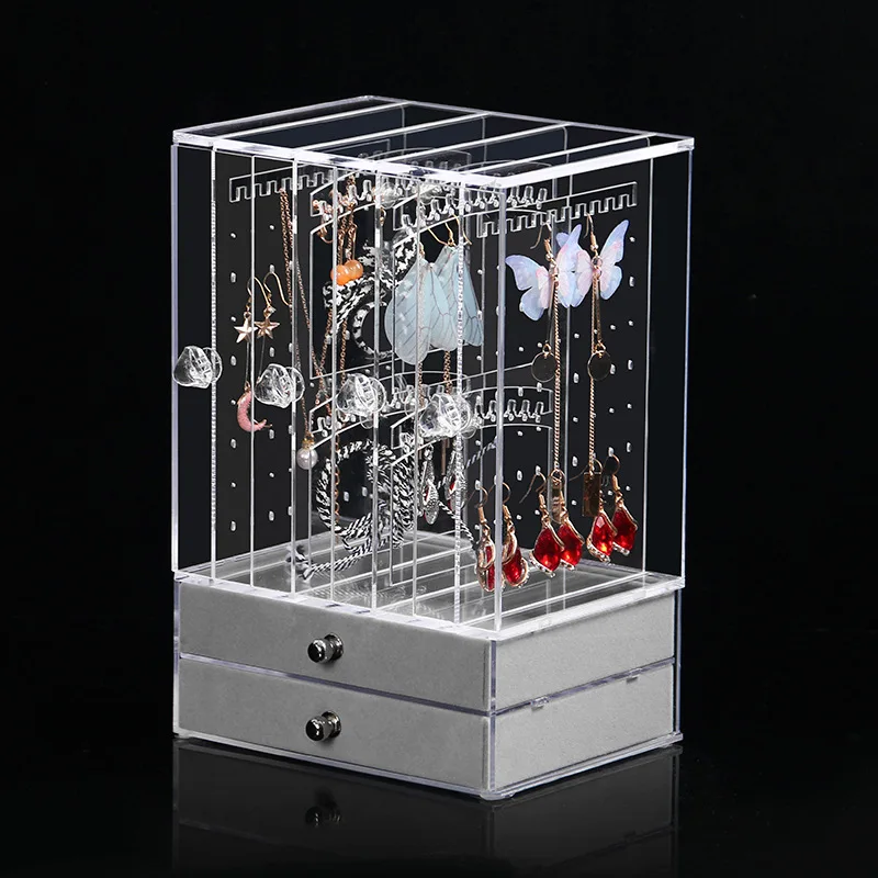 Jewelry Display Hanging Earring Necklace Chain Ring Hanger Holder Rack