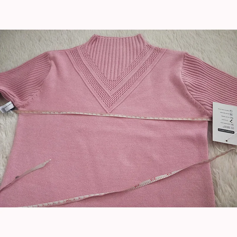 Women Half-high collar Winter Sweater Women 2018 Medium length Knitted Women Sweaters And Pullovers Female Jumper Tricot Tops LT
