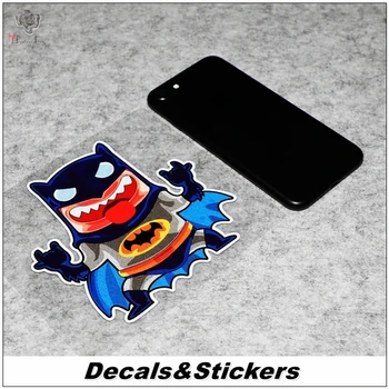 

NO,L101 Funny Rock Bat-Man Q characters 3M Reflective Modified Stickers Car Glass Helmet Waterproof MOTO GP Decals Racing Motorc